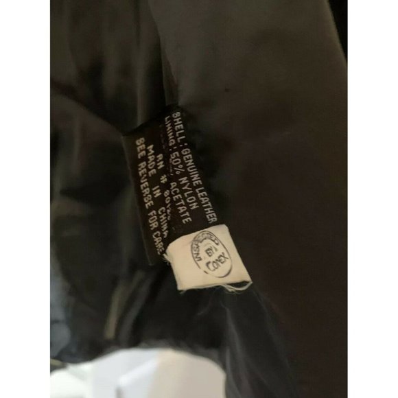 Vtg Miropa Black Leather Jacket Men’s Sz S - Picture 7 of 12